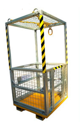 Picture of Crane Work Platform Man Cage 4 Man (with Roof)